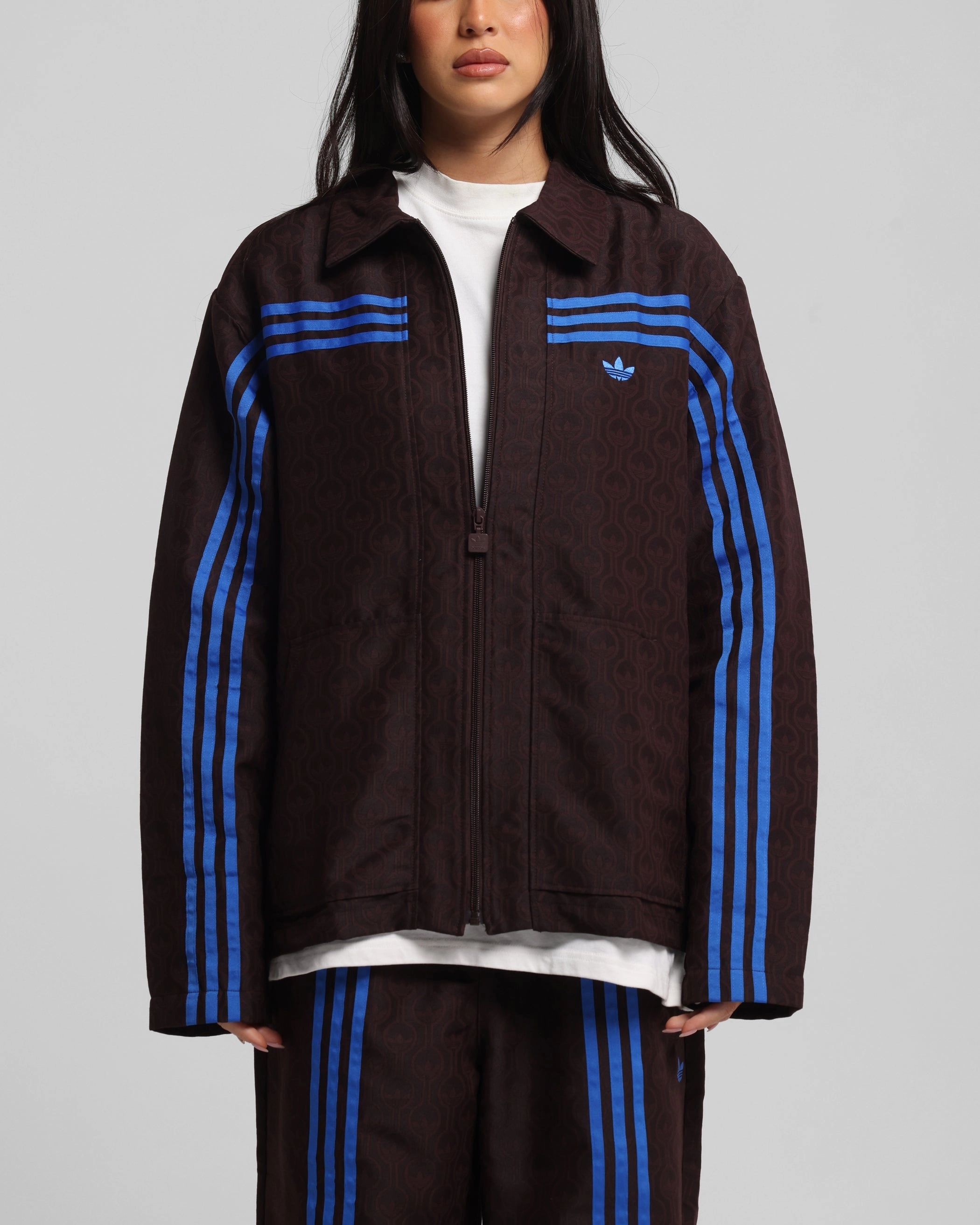 Trust Adidas Originals 70's Club Jacket Brown