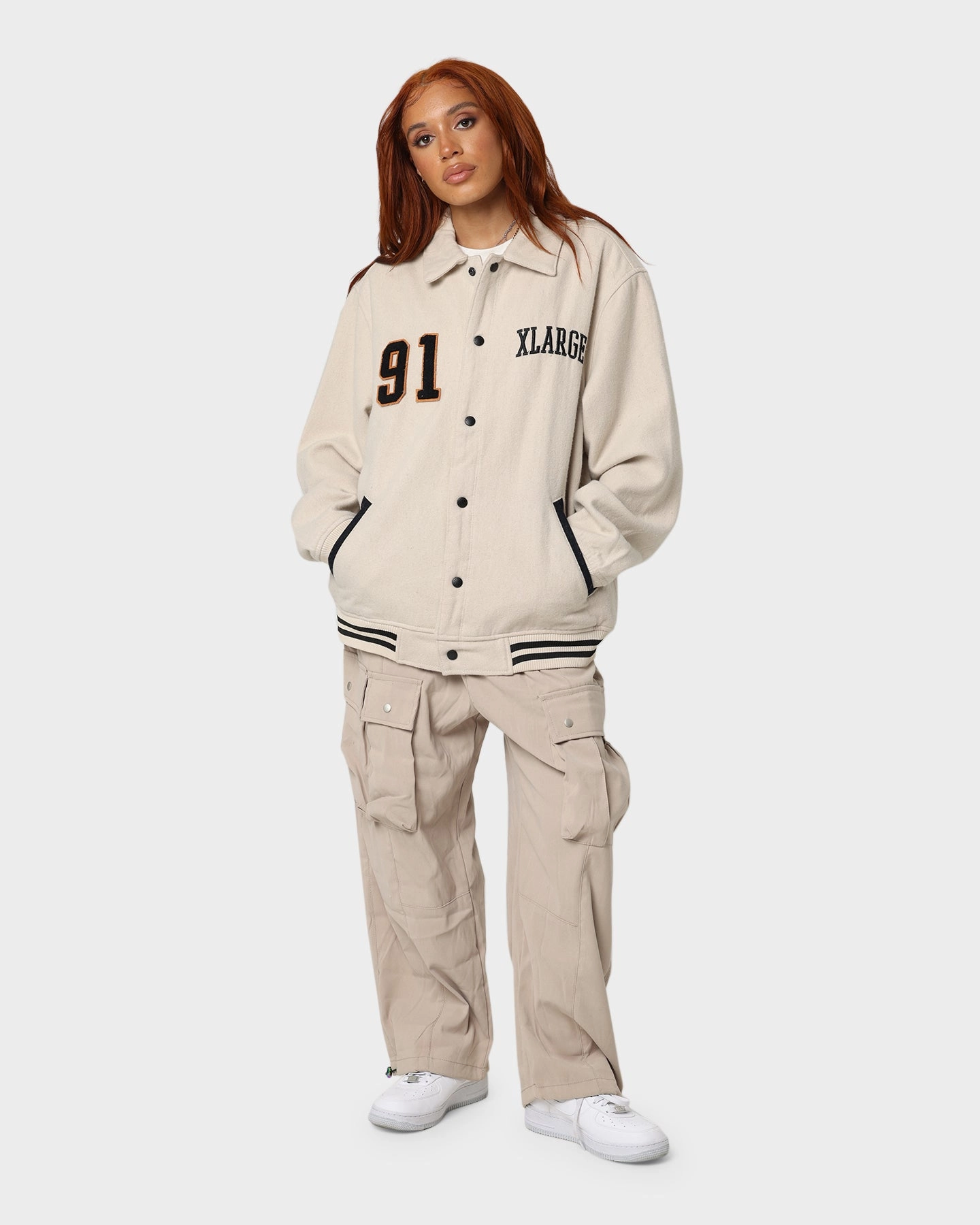 Neutral Comfort XLARGE Varsity Club Jacket Grey