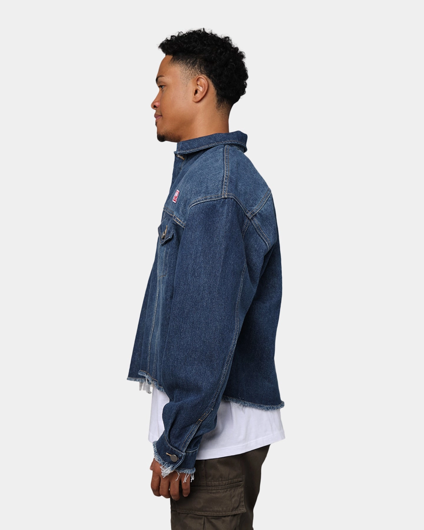 404 Cropped Denim Jacket Indigo Kindness