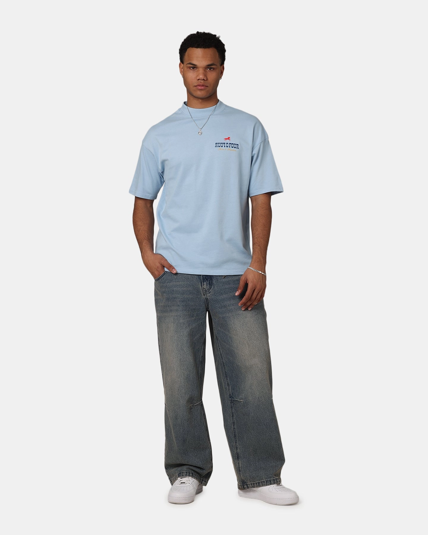 Weekend Fashion 404 Desert Frontier T-Shirt Light Blue