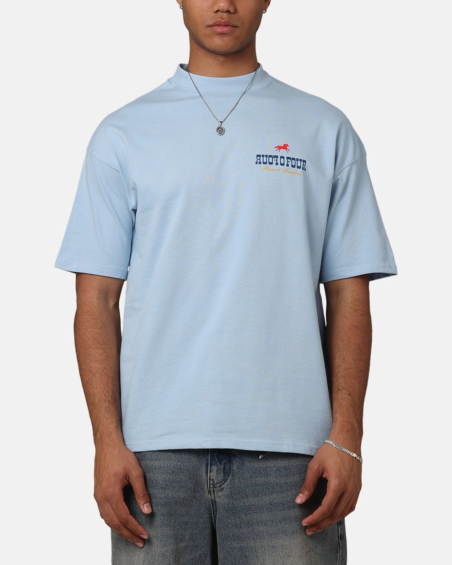 404 Desert Frontier T-Shirt Light Blue Bohemian Comfy Fit Wear