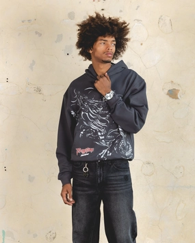 404 Dragon Hoodie Charcoal full-zip