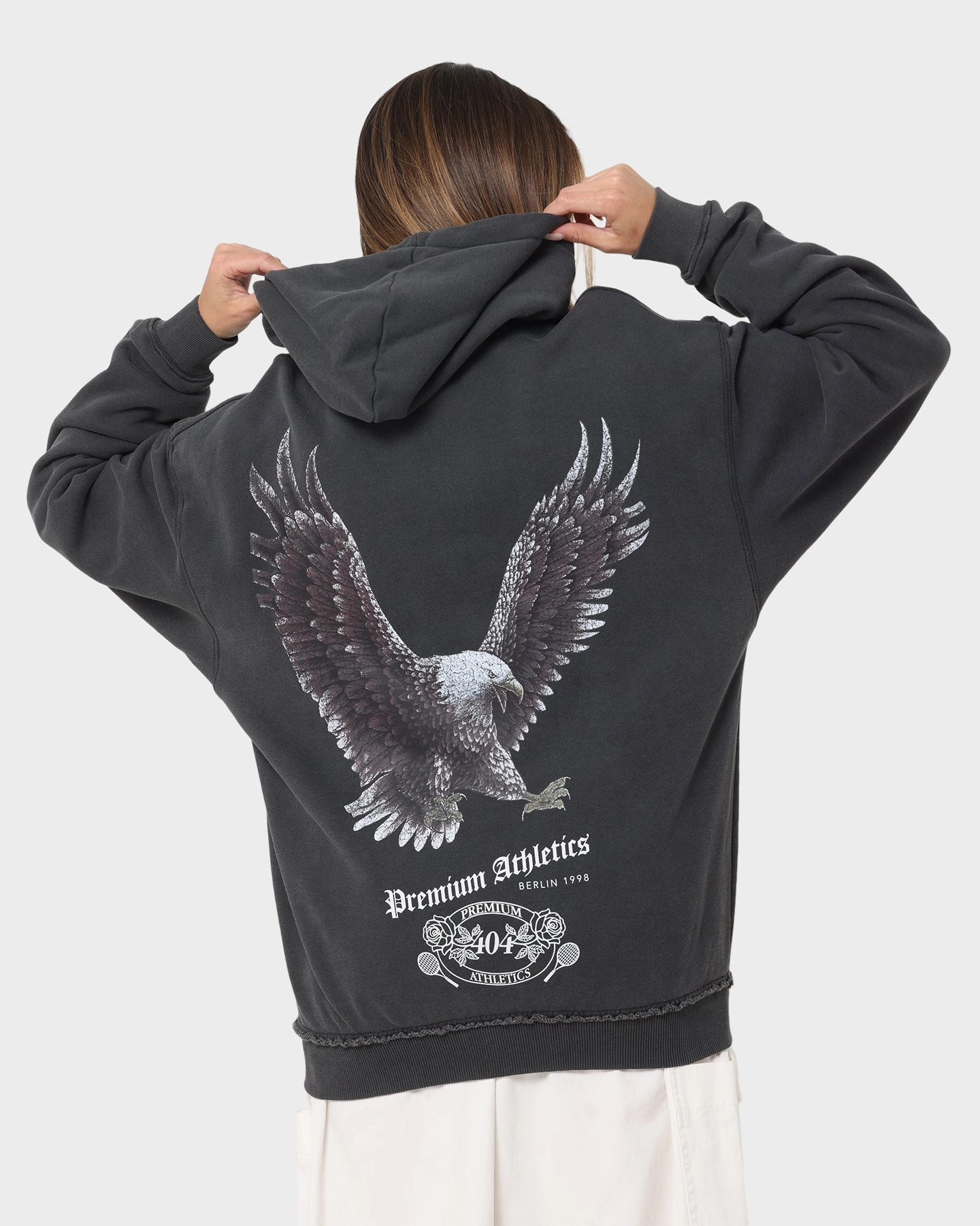 Comfort Fit SlitPockets 404 Flight Vintage Hoodie Charcoal