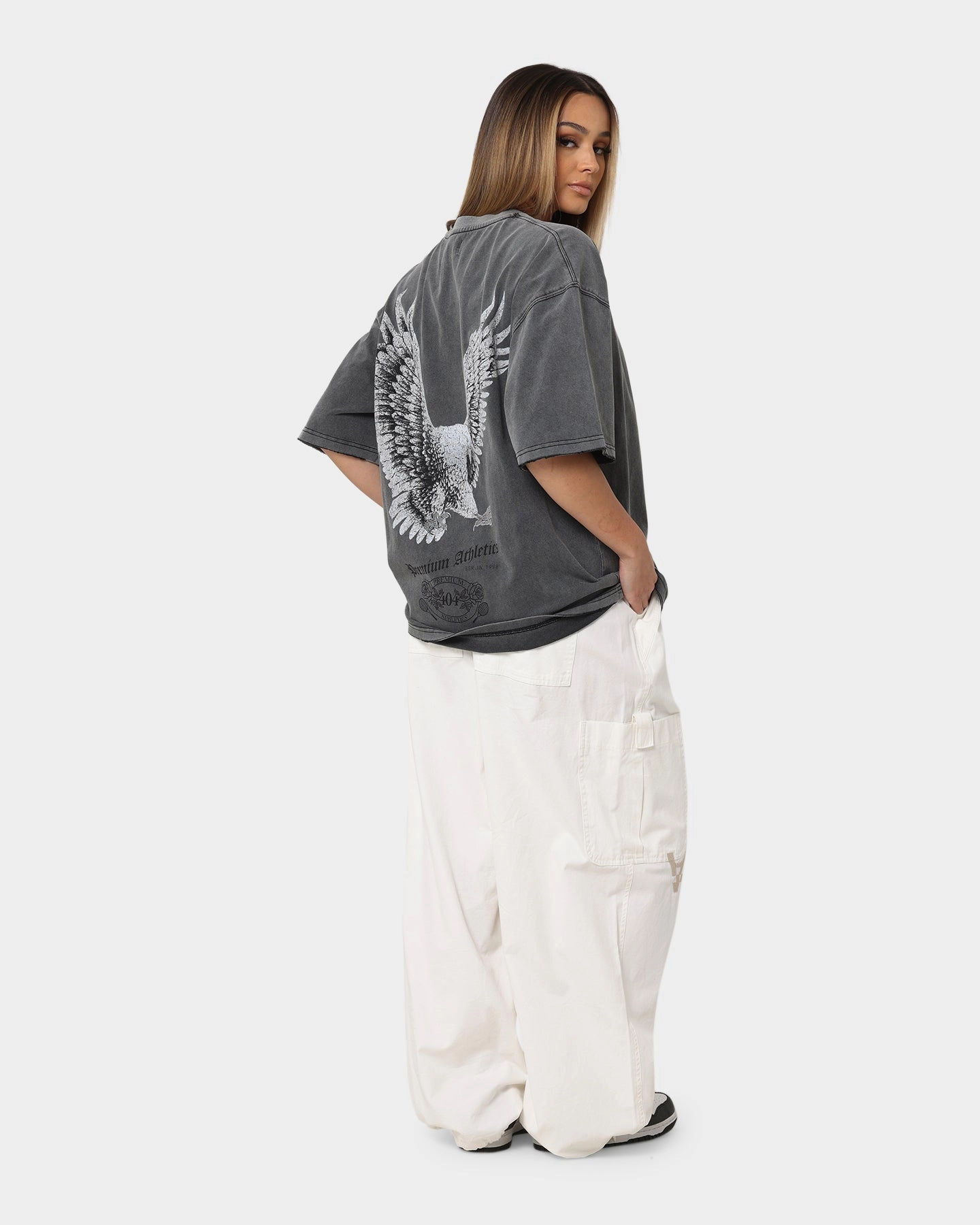 404 Flight Vintage T-Shirt Charcoal Eco Friendly Fabric Sustainable production