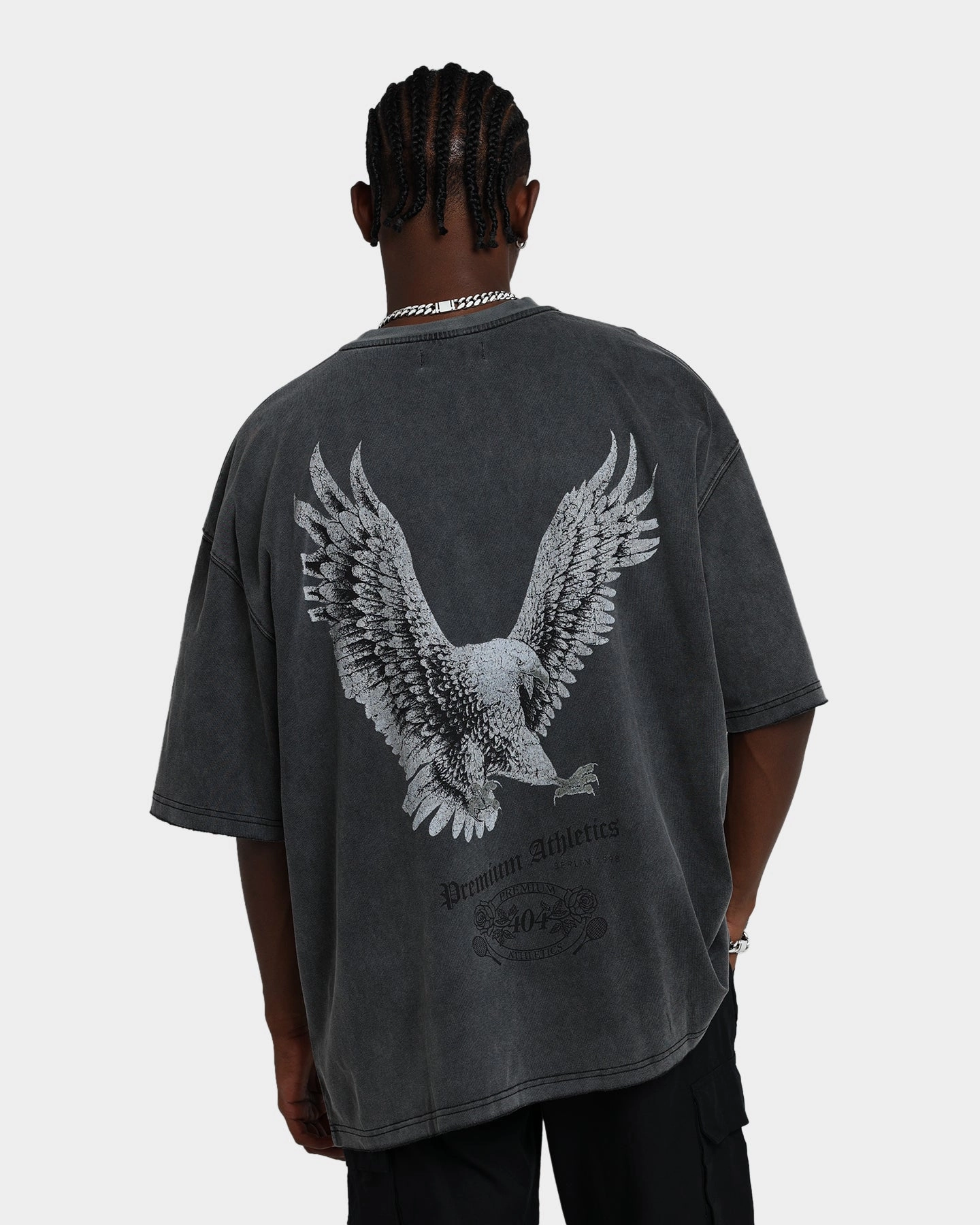 Easy Comfort Timeless Design 404 Flight Vintage T-Shirt Charcoal