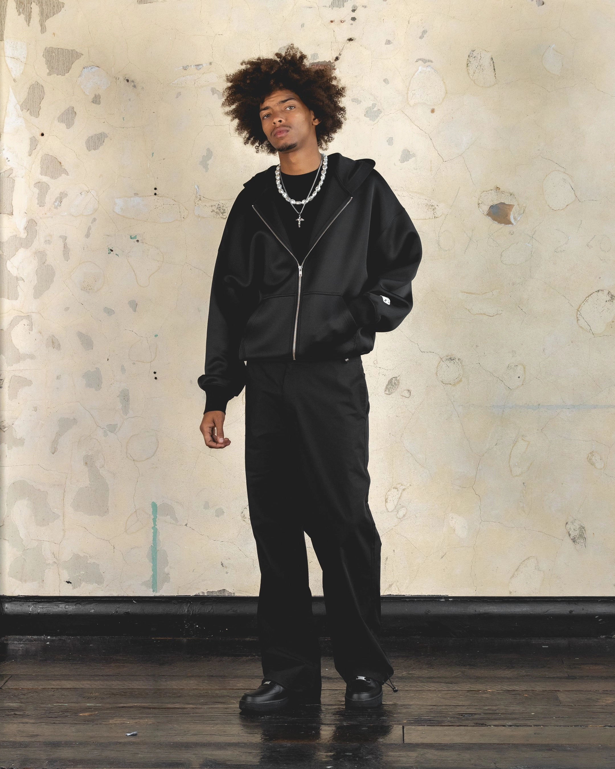 musicians Surprise 404 Function Zip Hoodie Black