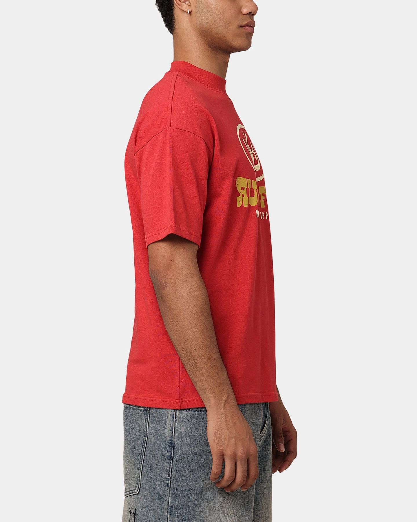404 Horseshoe Horizon T-Shirt Red Washable