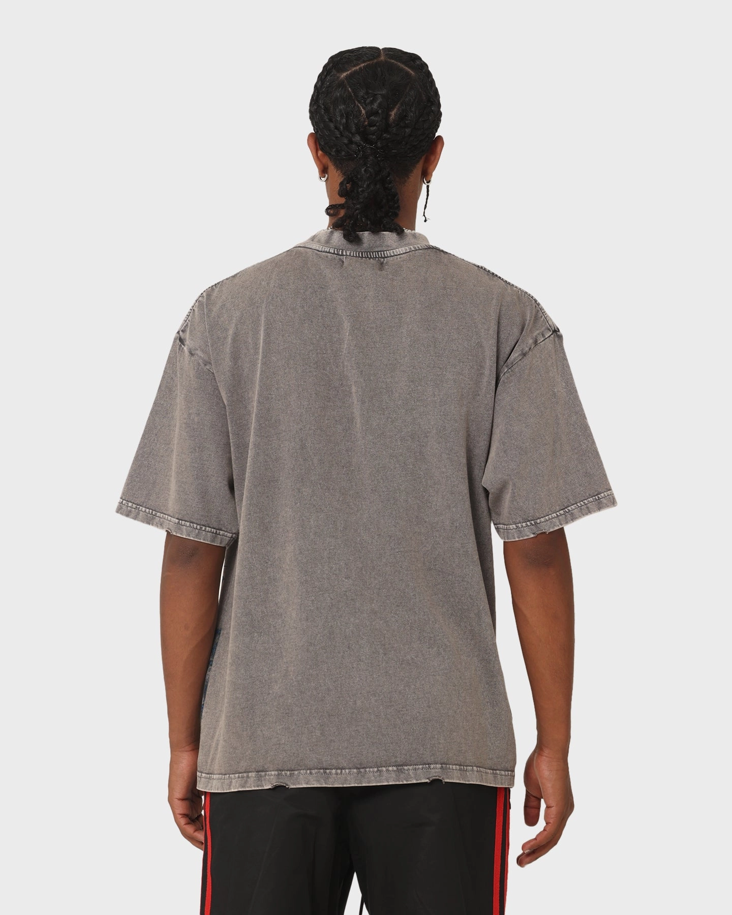 Anti Static Finish Non Restrictive Silhouette 404 Night Rider Vintage T-Shirt Charcoal