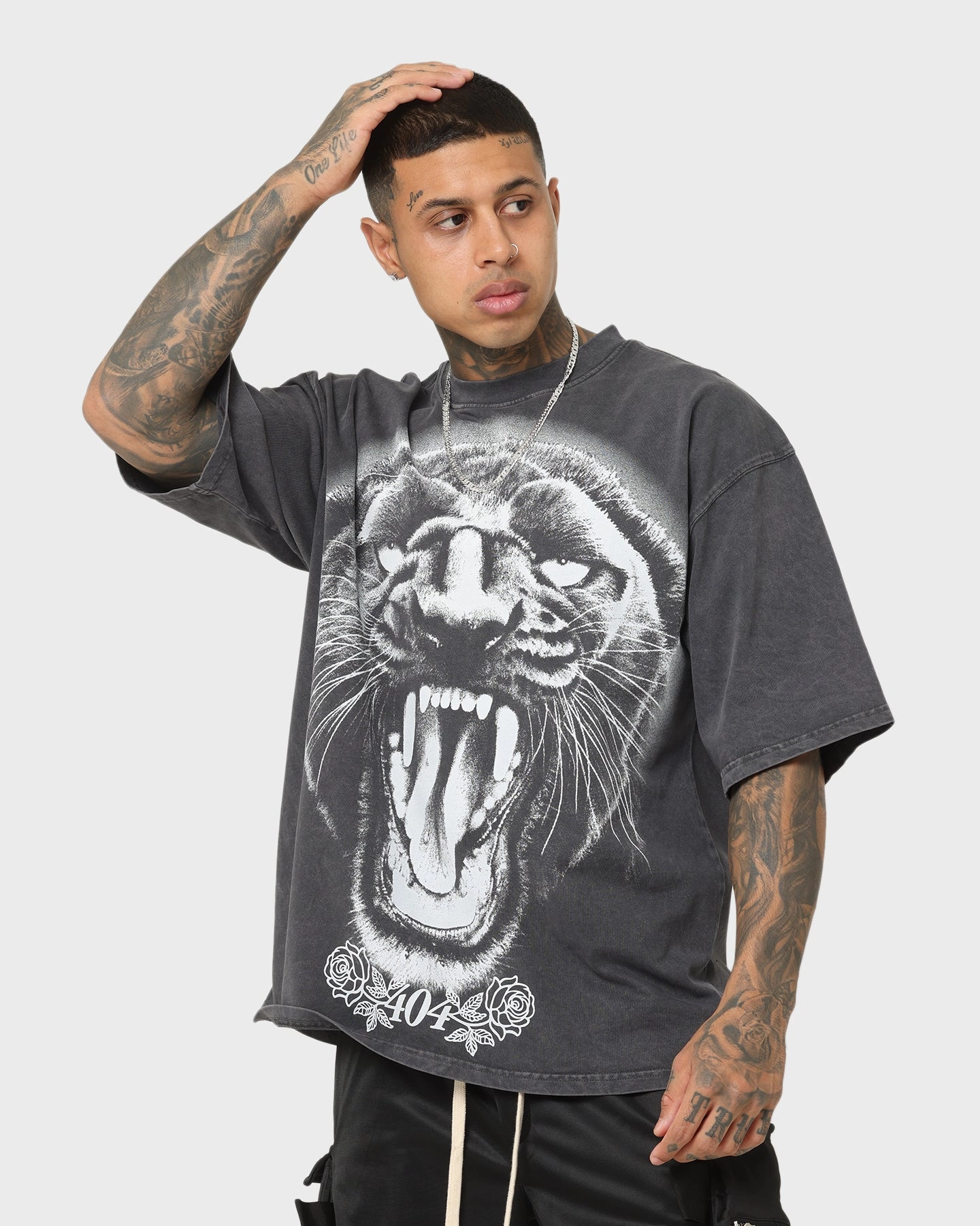 Holiday Casual 404 Pantheress Vintage T-Shirt Charcoal