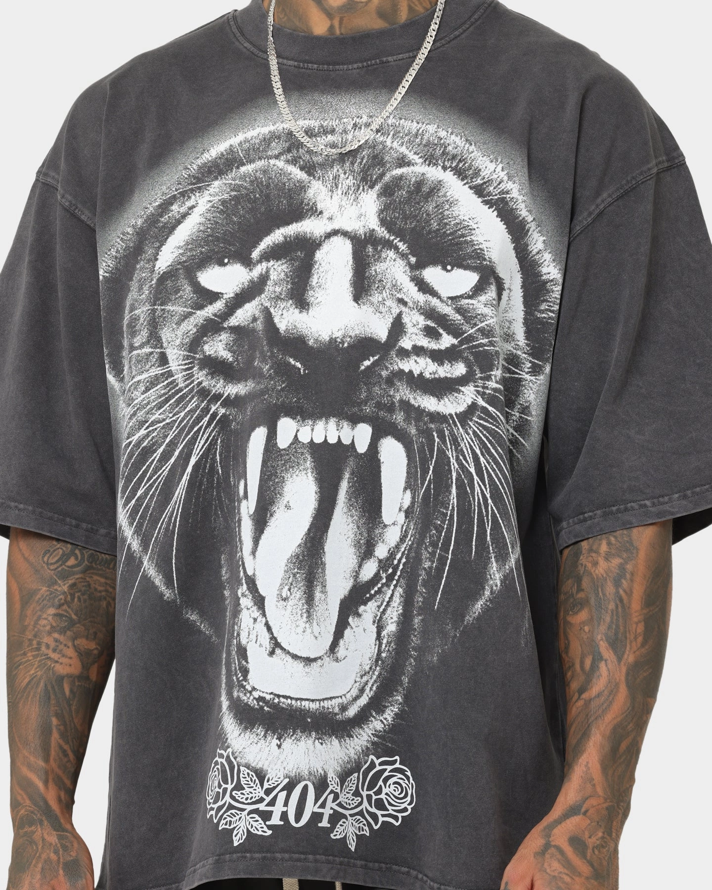Soft and Light 404 Pantheress Vintage T-Shirt Charcoal