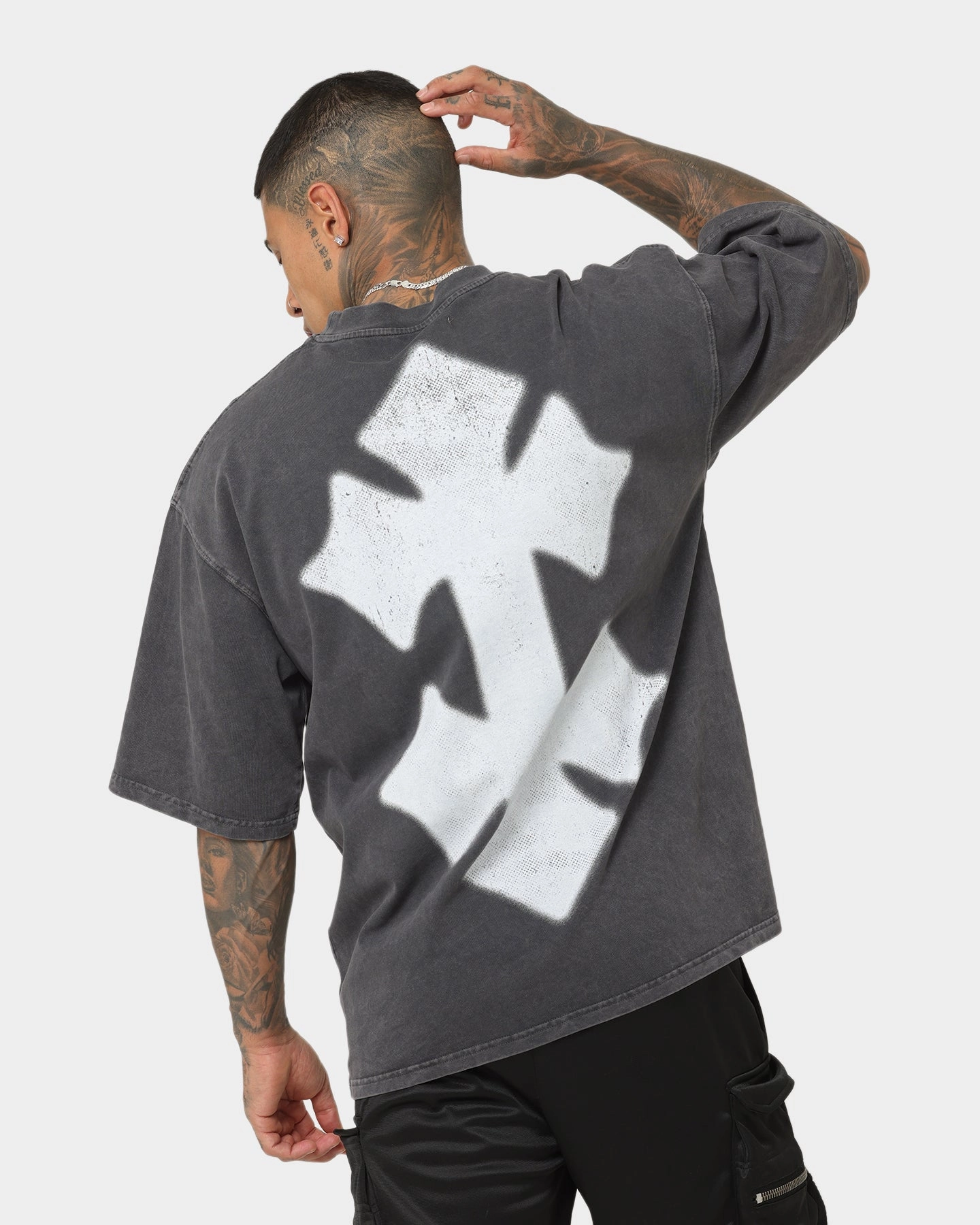 404 Pantheress Vintage T-Shirt Charcoal High Durability Weave