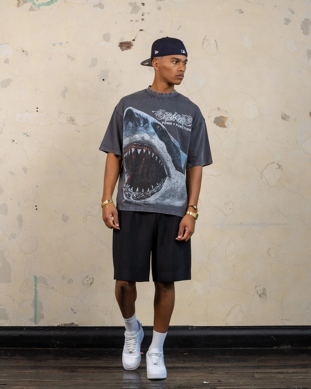 Casual Day Wear Day-to-Day Comfort 404 Riptide Vintage T-Shirt Charcoal