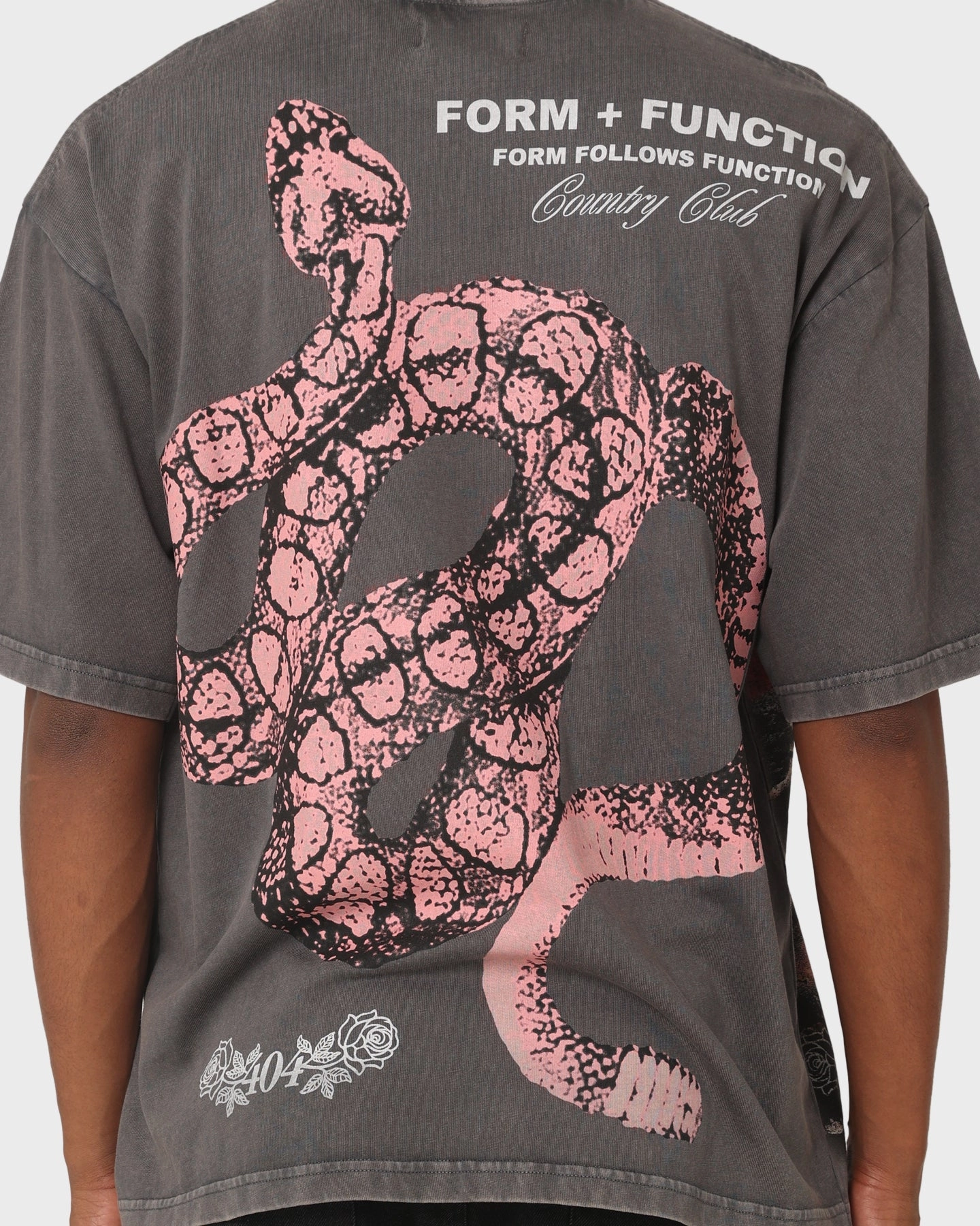 404 Wild West Vintage T-Shirt Charcoal UV Protection Loose Fit