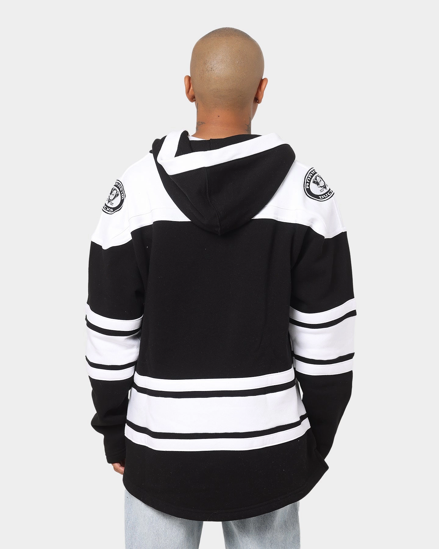 Zippered Pocket Design 47 Brand Anaheim Ducks NHL Superior '47 Lacer Hoodie Jet Black