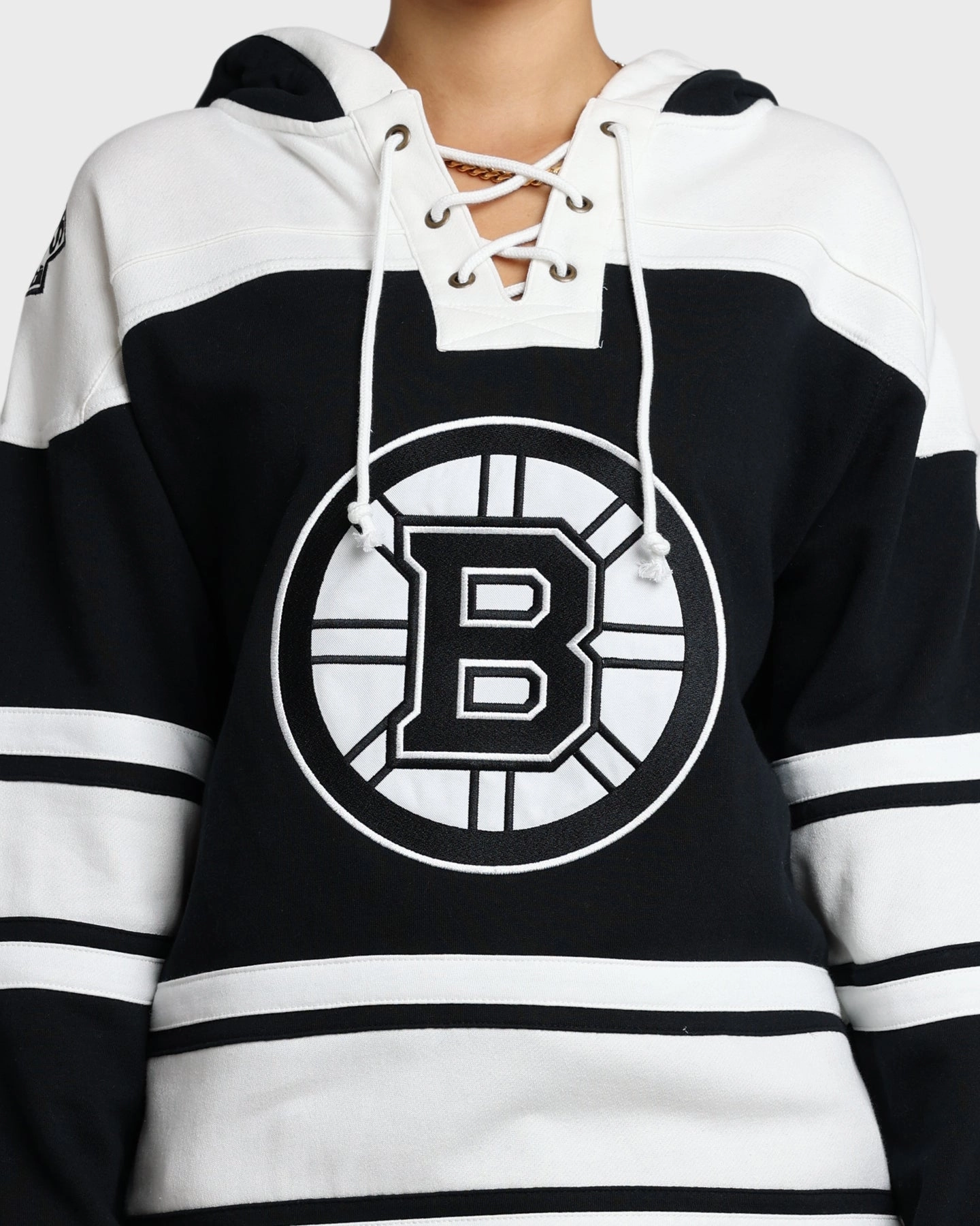 47 Brand Boston Bruins Superior Lacer Hoodie Jet Black Fast Wear Adventure Ready