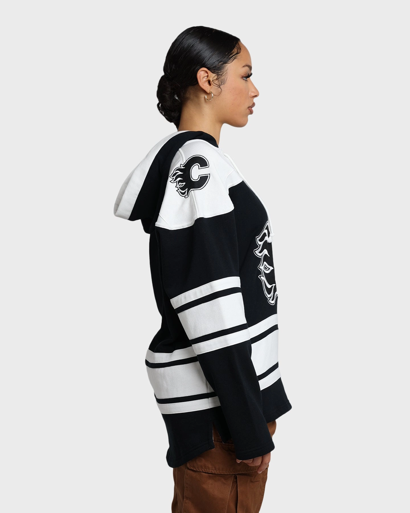 Hearing-aid 47 Brand Calgary Flames Superior Lacer Hoodie Jet Black