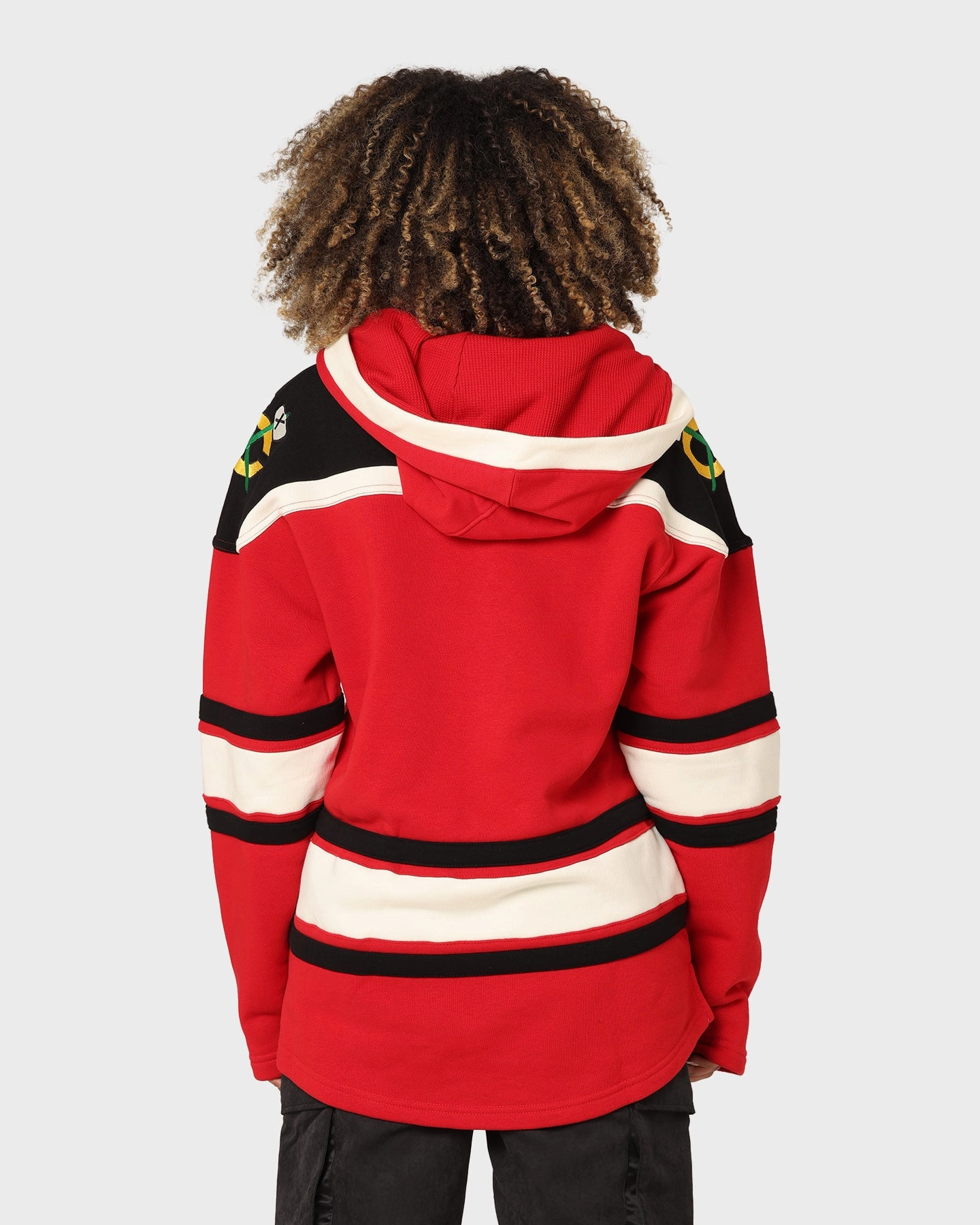 Light Reflective Trims 47 Brand Chicago Blackhawks Superior Lacer Hoodie Red