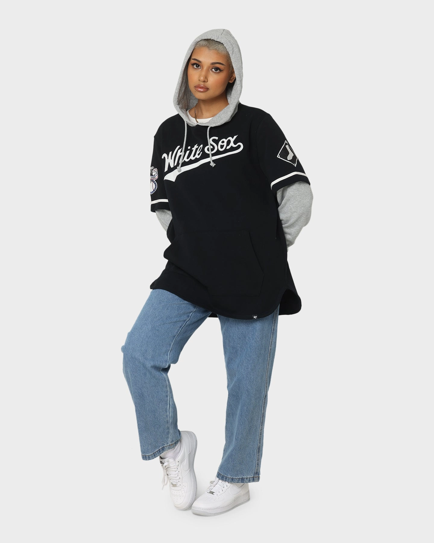 Modular Attachment Points QuickAccessPockets 47 Brand Chicago White Sox Shortstop Hoodie Jet Black
