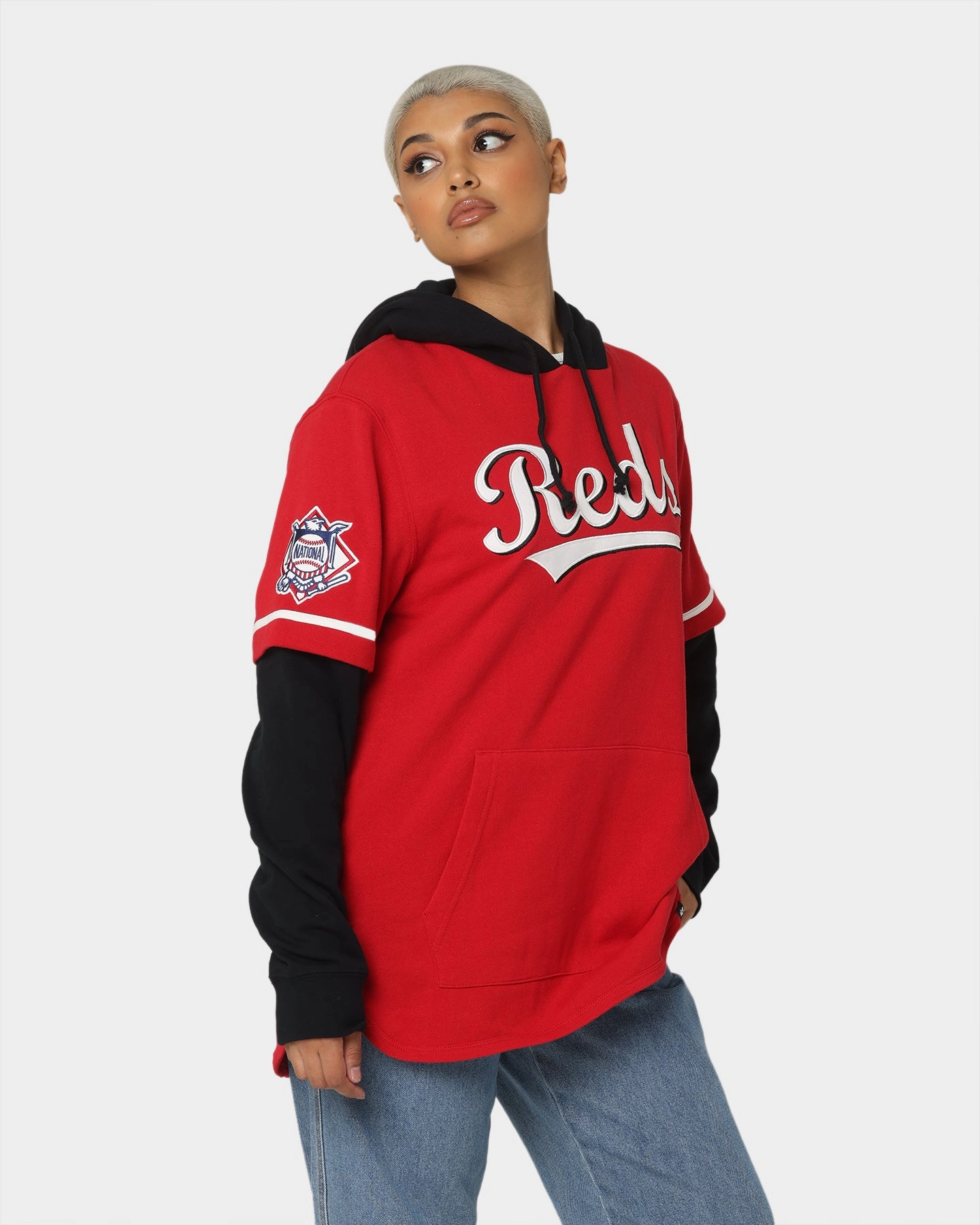 47 Brand Cincinnati Reds Shortstop Hoodie Red suitable for promotional activities Comfortable