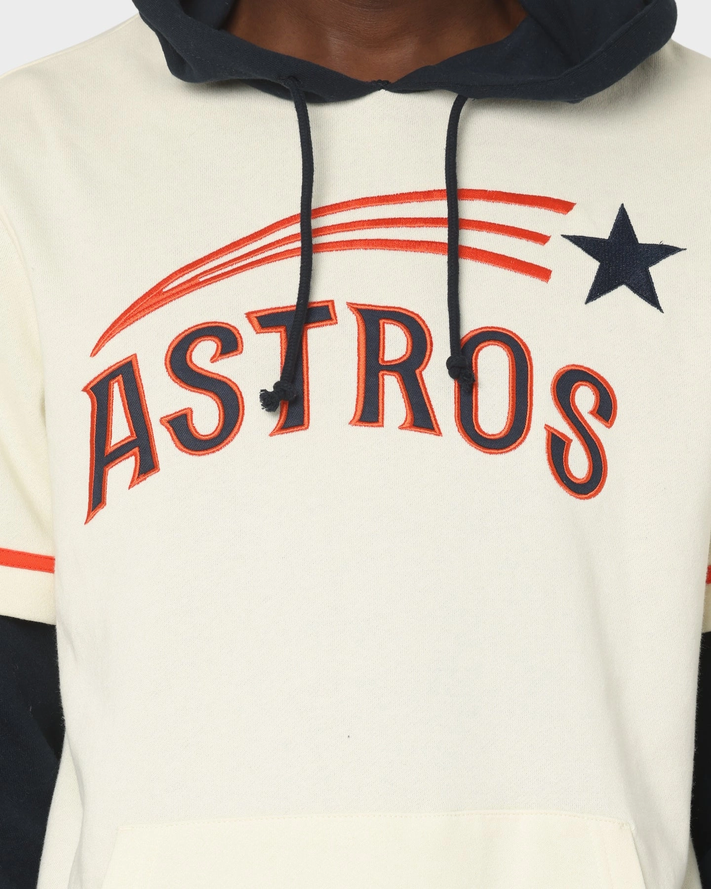 47 Brand Houston Astros Shortstop Hoodie Cream Warm Outer Layer