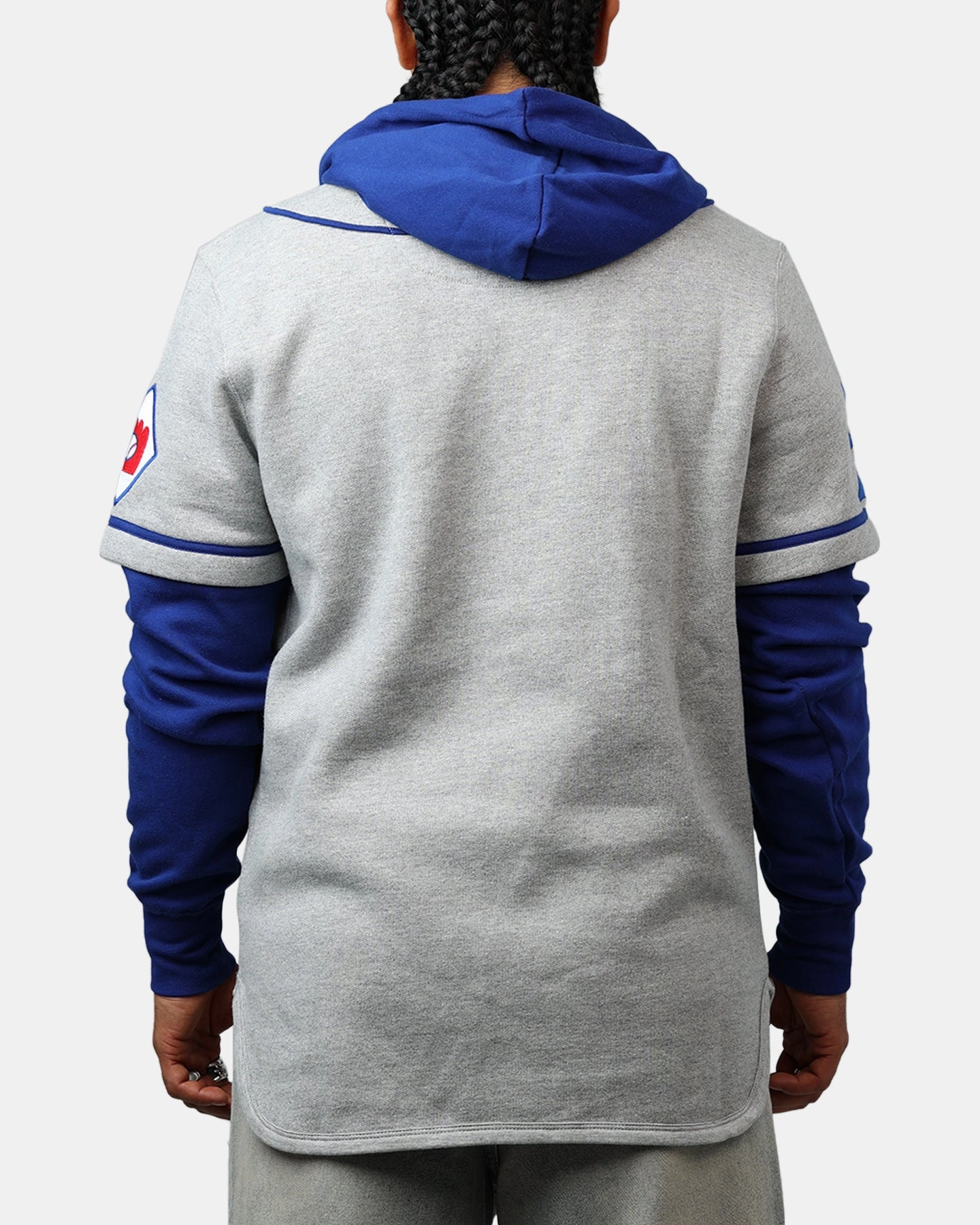 47 Brand Los Angeles Dodgers Game Hoodie Grey/Navy Four Way Stretch Material State