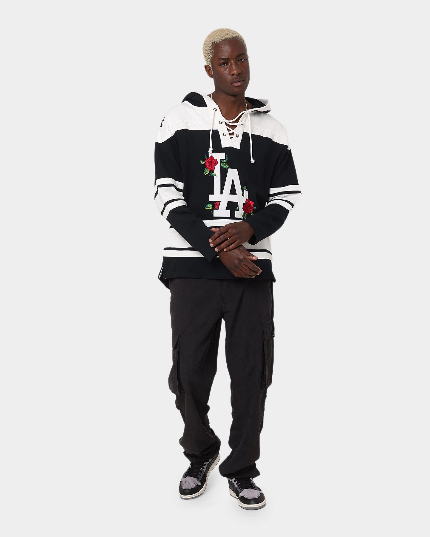 shopping spree construction workers 47 Brand Los Angeles Dodgers Superior Lacer Hoodie Black