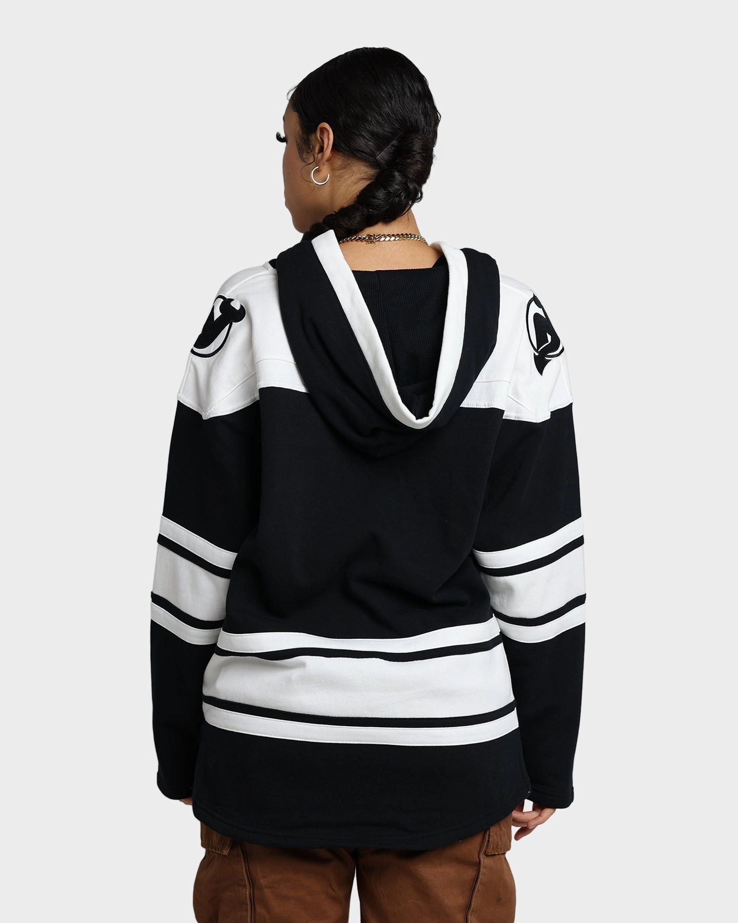 47 Brand New Jersey Devils Superior Lacer Hoodie Jet Black adults