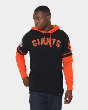 47 Brand San Francisco Giants Shortstop Hoodie Jet Black Travel Fashion Legacy
