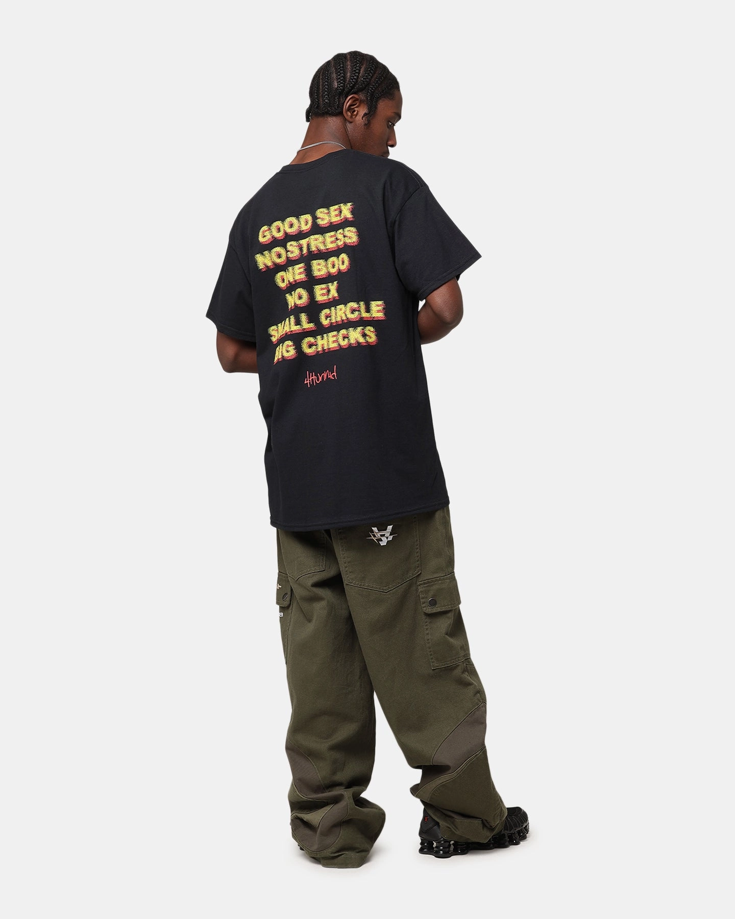 Suspenders 4HUNNID Good Sex T-Shirt Black