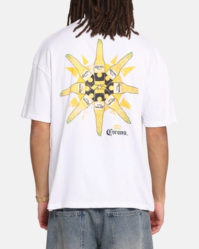Comfortable Casual Wrinkle Resistant Material 73 Studio Corona T-Shirt White