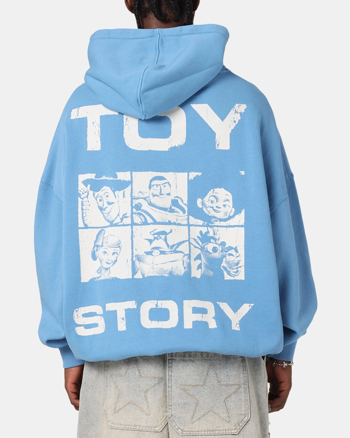73 Studio Disney Pixar Toy Story Coming Soon Premium Hoodie Washed Blue NonBulky Midweight Build Flexible Hood