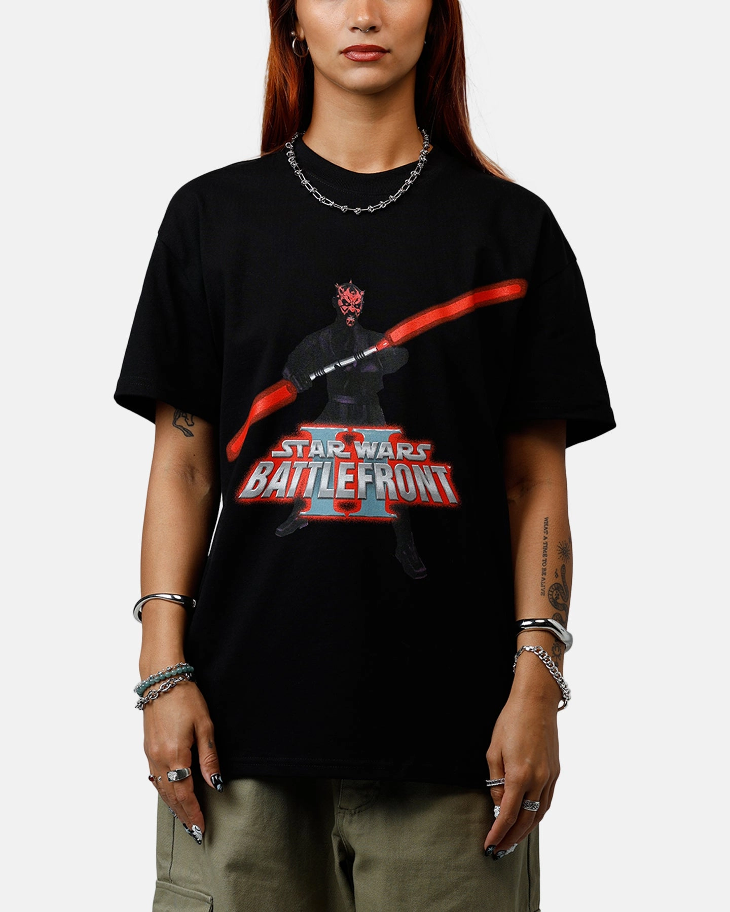 LayeringFriendly Cozy Wear 73 Studio Star Wars Darth Maul Battlefront II T-Shirt Black