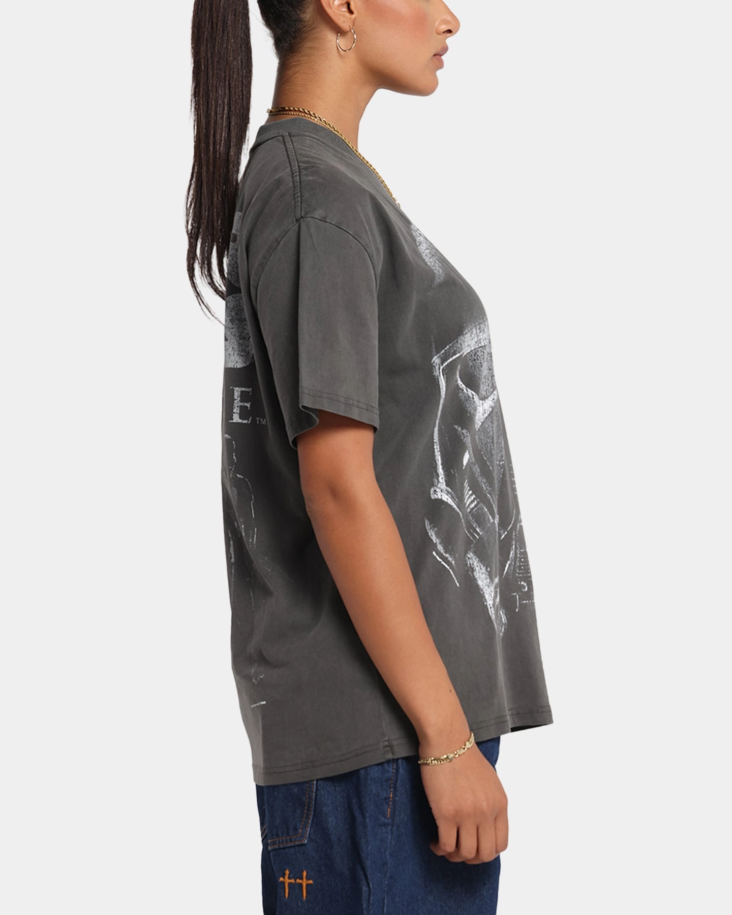 Travel Fashion Comfy Design 73 Studio Star Wars Death Trooper Vintage T-Shirt Black Wash
