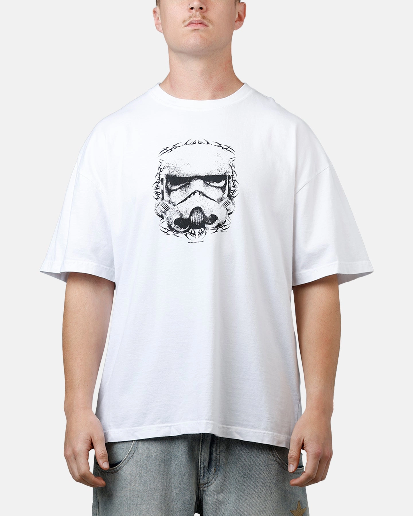 Athletic Fit 73 Studio Star Wars Join The Empire Vintage T-Shirt White