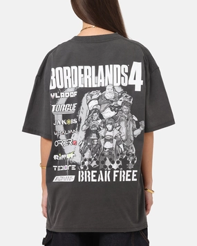 73 Studio X Borderlands 4 Break Free T-Shirt Black Wash Trendy Vibes Wear Trendy Apparel