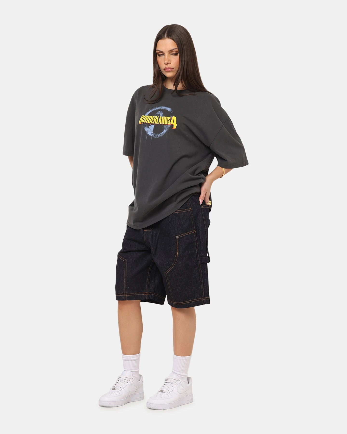 73 Studio X Borderlands 4 T-Shirt Black Wash Chic Style