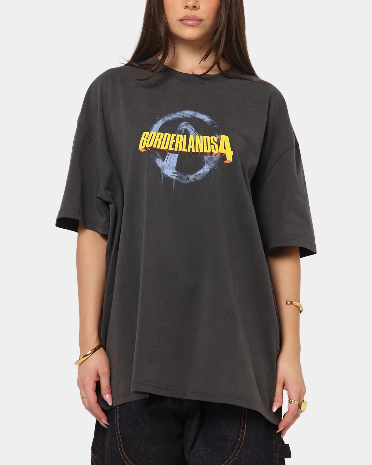 Men's 73 Studio X Borderlands 4 T-Shirt Black Wash