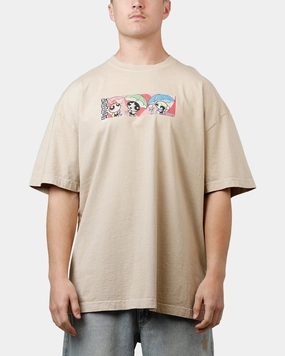 73 Studio X Cartoon Network The Powerpuff Girls Grail Vintage T-Shirt Stone Sustainable Material Blend