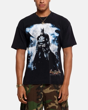 73 Studio X DC Batman Arkham Asylum Vintage T-Shirt Black Trendy Apparel Beachwear