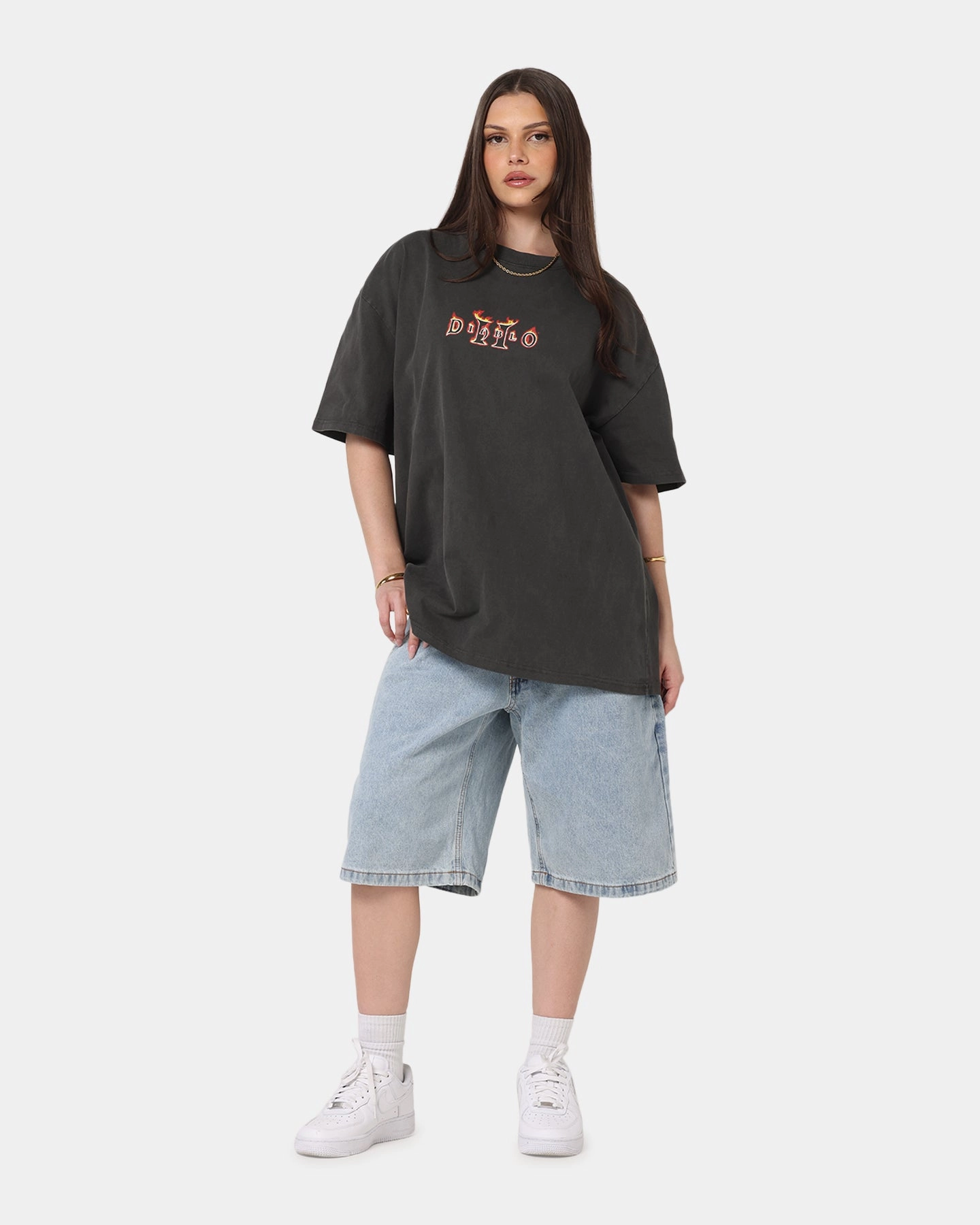 73 Studio X Diablo Halloween Summer 2000 Vintage T-Shirt Black Wash Seamless construction