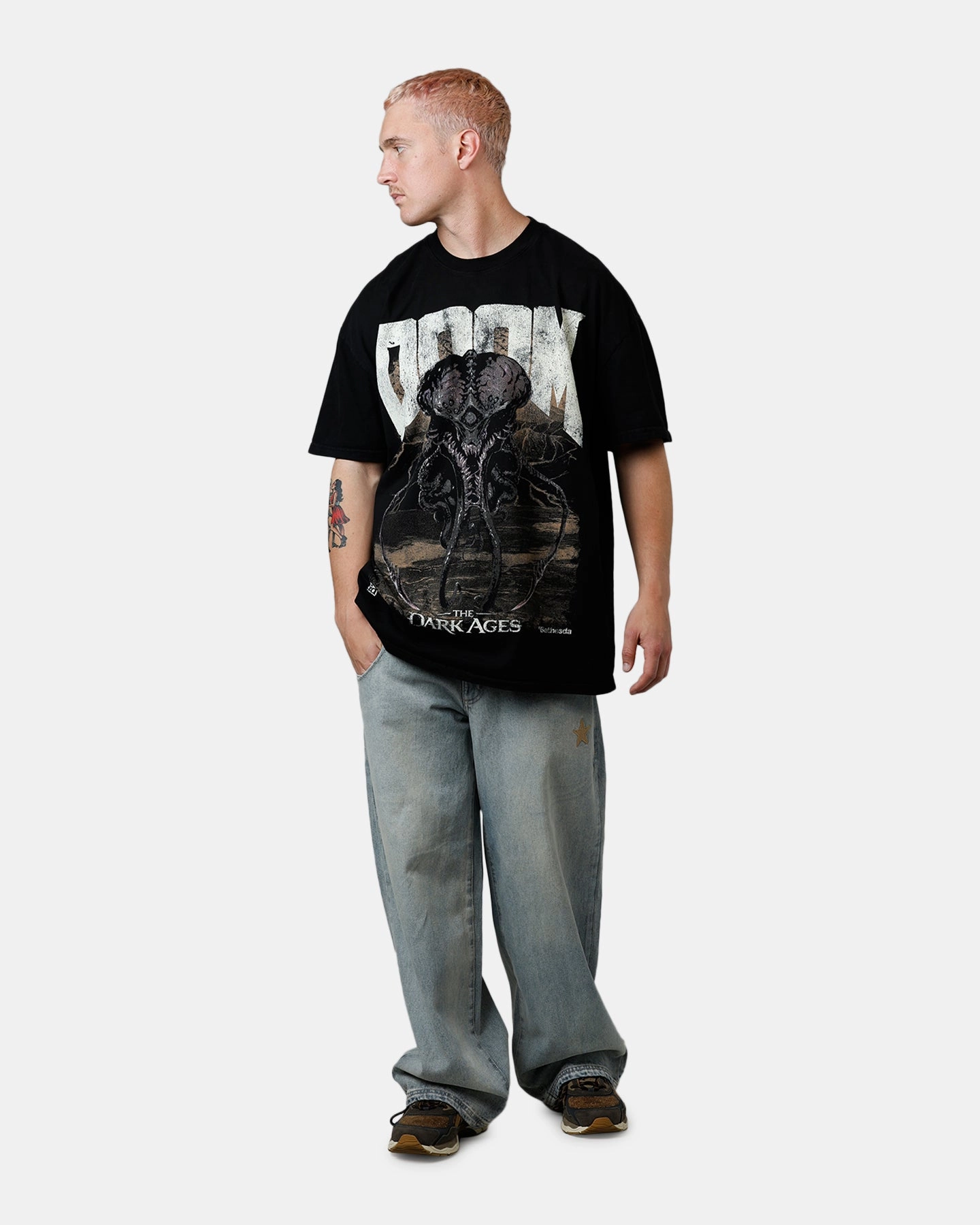 Classic Layering 73 Studio X Doom Cacodemon Metal T-Shirt Black