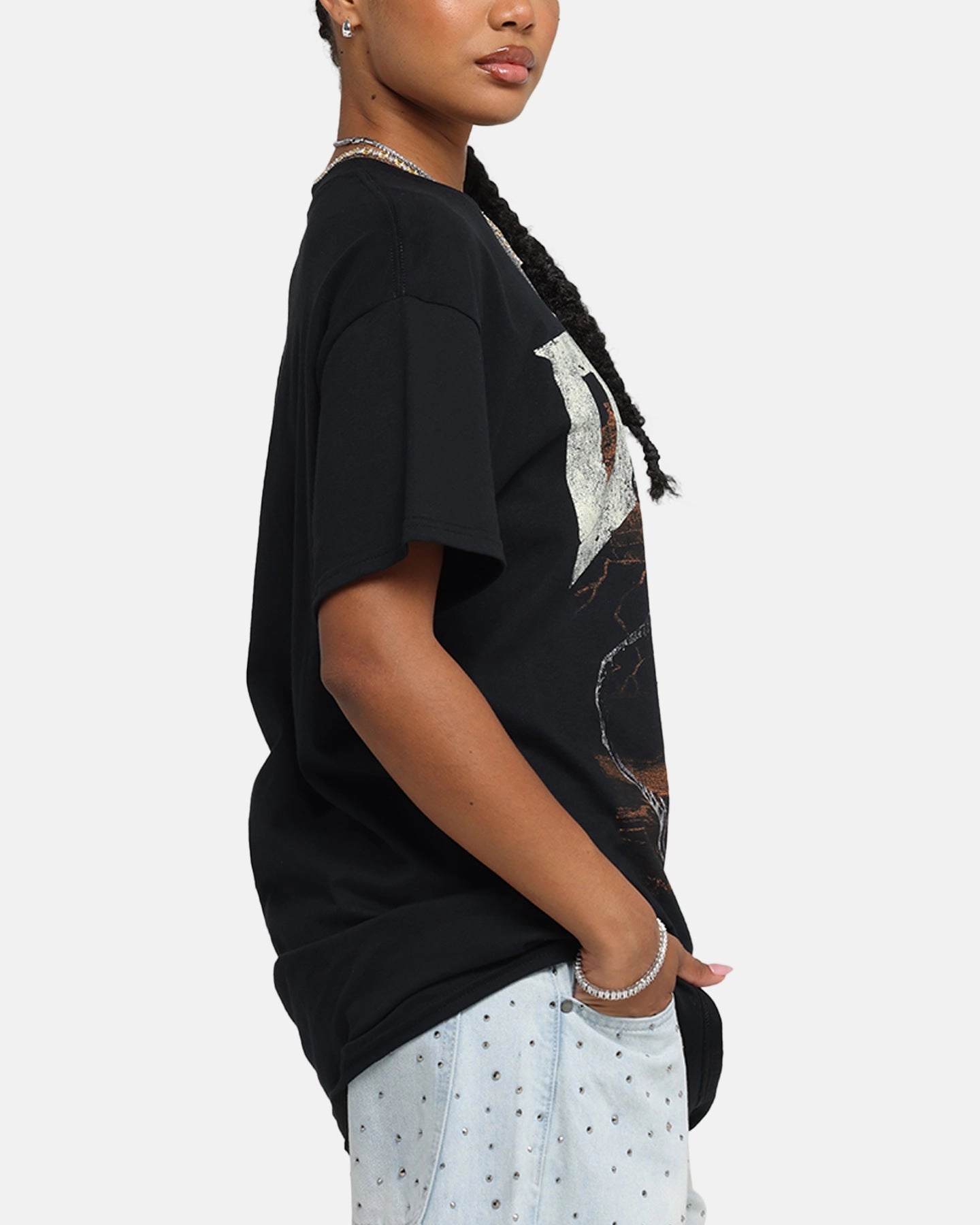 73 Studio X Doom Cacodemon Metal T-Shirt Black Heathered Texture Flexible Fit