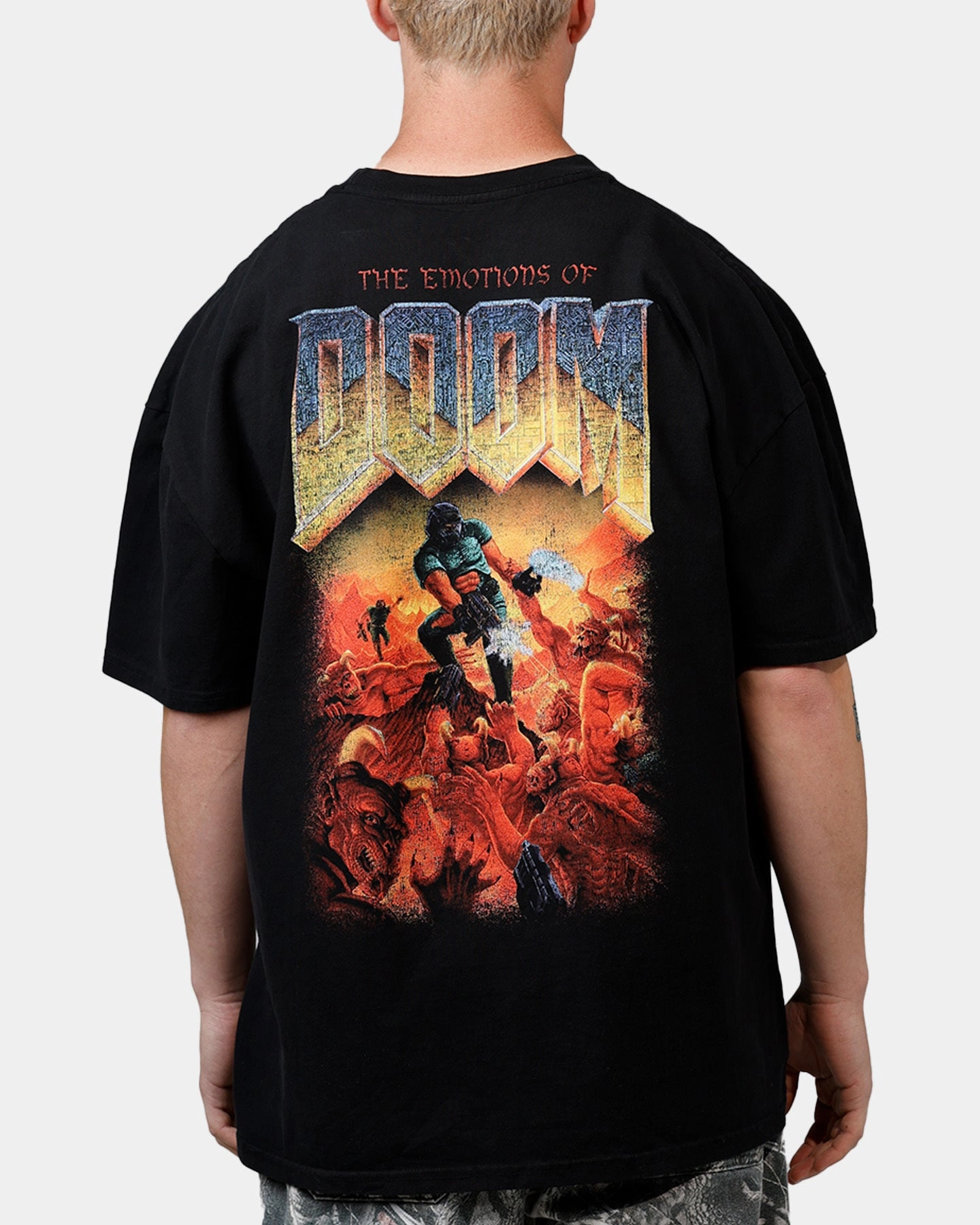 73 Studio X Doom Today I Feel T-Shirt Black Casual Essential Wear Playful Prints