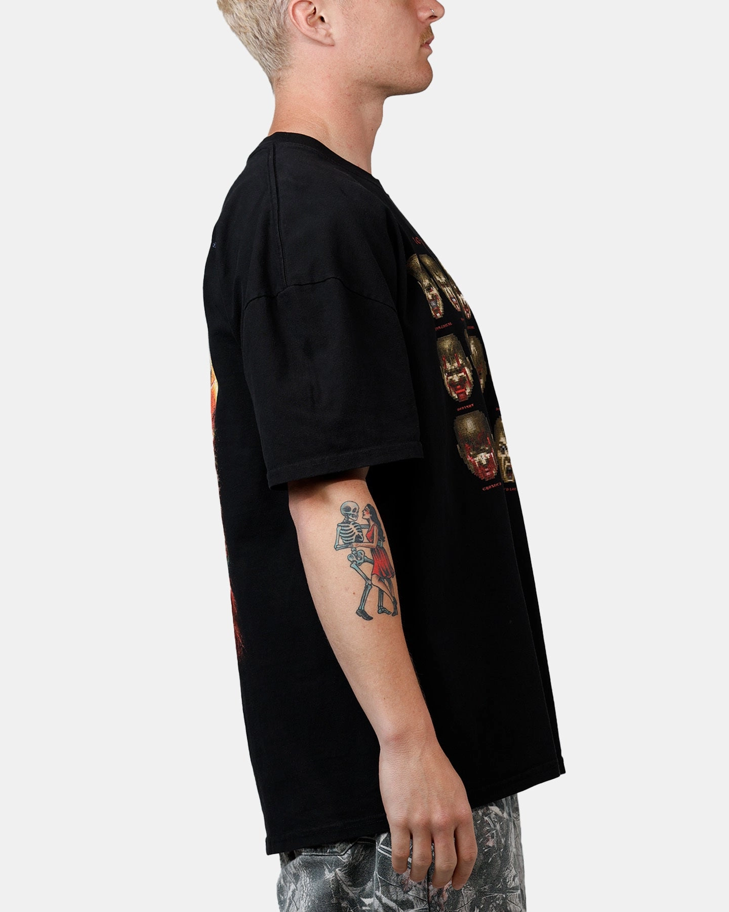 Streetwear attitude Minimal Trend 73 Studio X Doom Today I Feel T-Shirt Black