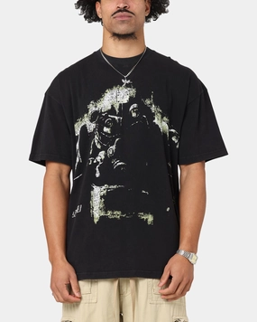Breathable Style 73 Studio X Fallout '08 Fallout 3 Vintage T-Shirt Black Acidwash