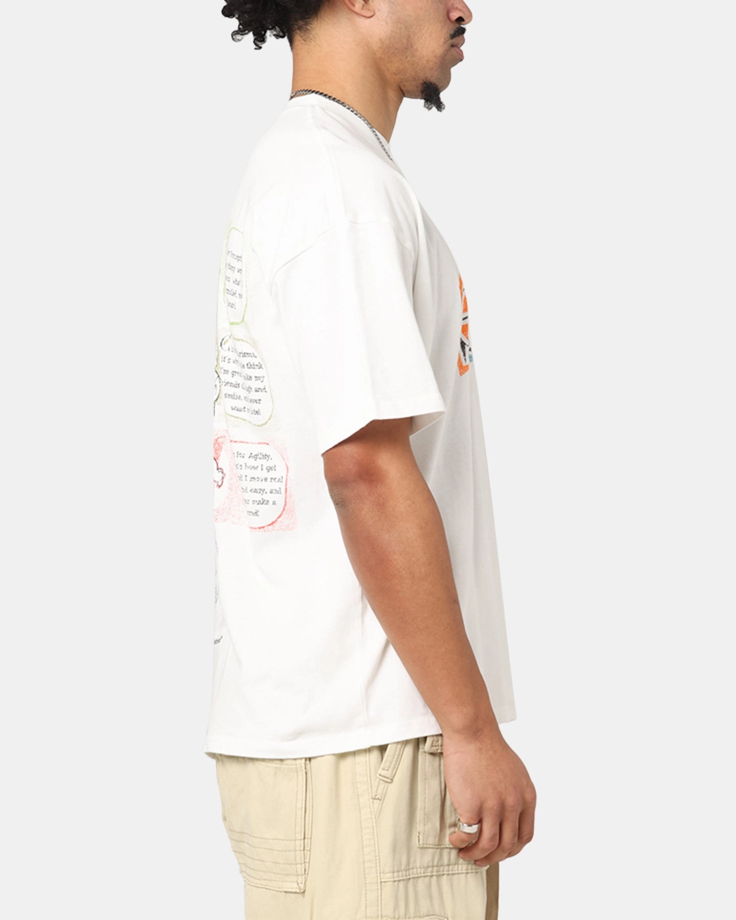 73 Studio X Fallout '76 S.P.E.C.I.A.L Vintage T-Shirt Off White skinny but not tight