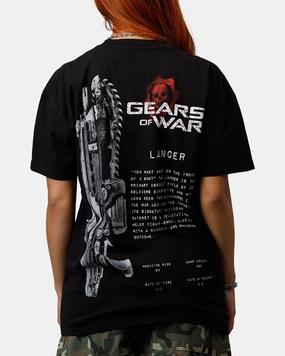73 Studio X Gears Of War Lancer T-Shirt Black easy to pair Stylish Wear