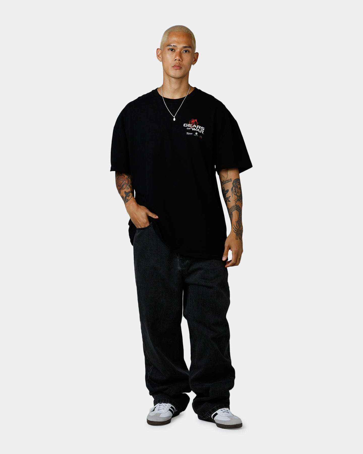 73 Studio X Gears Of War Lancer T-Shirt Black Low carbon footprint