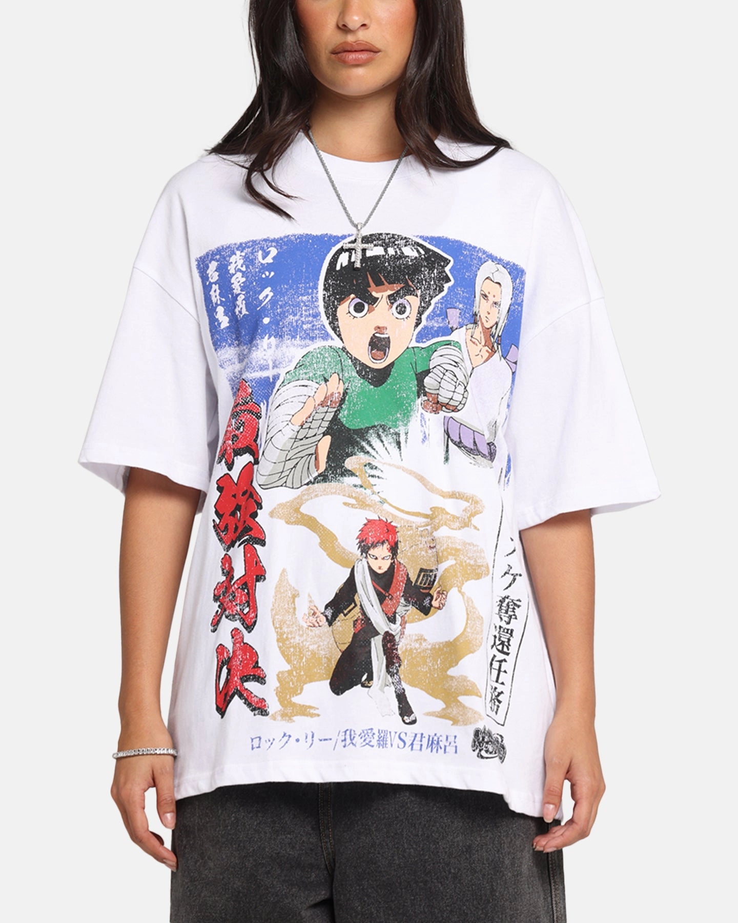 73 Studio X Naruto Kimmimaro Vintage T-Shirt White Everyday Wearable Sleek Style