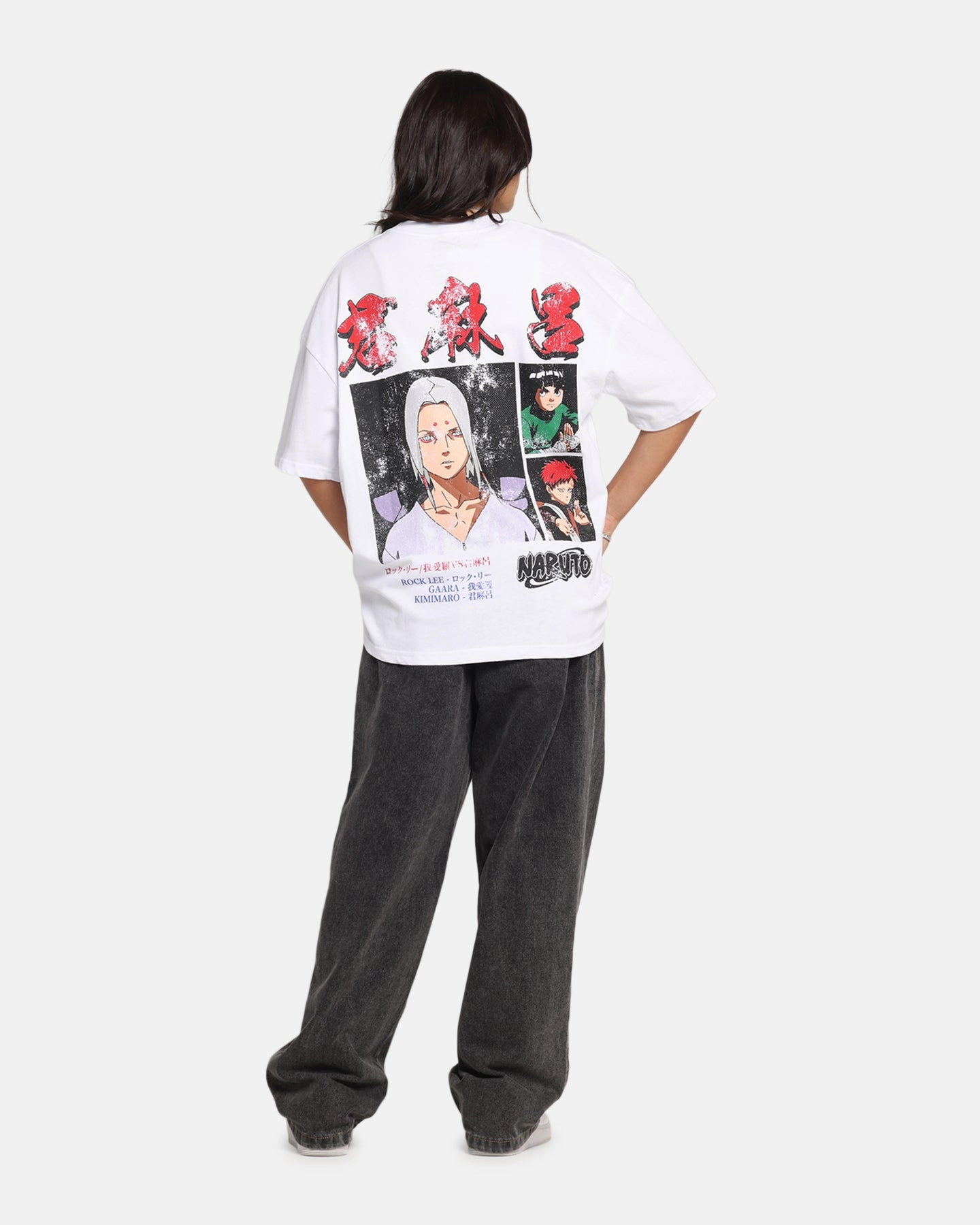 73 Studio X Naruto Kimmimaro Vintage T-Shirt White Versatile Style Trend Affordable Fashion